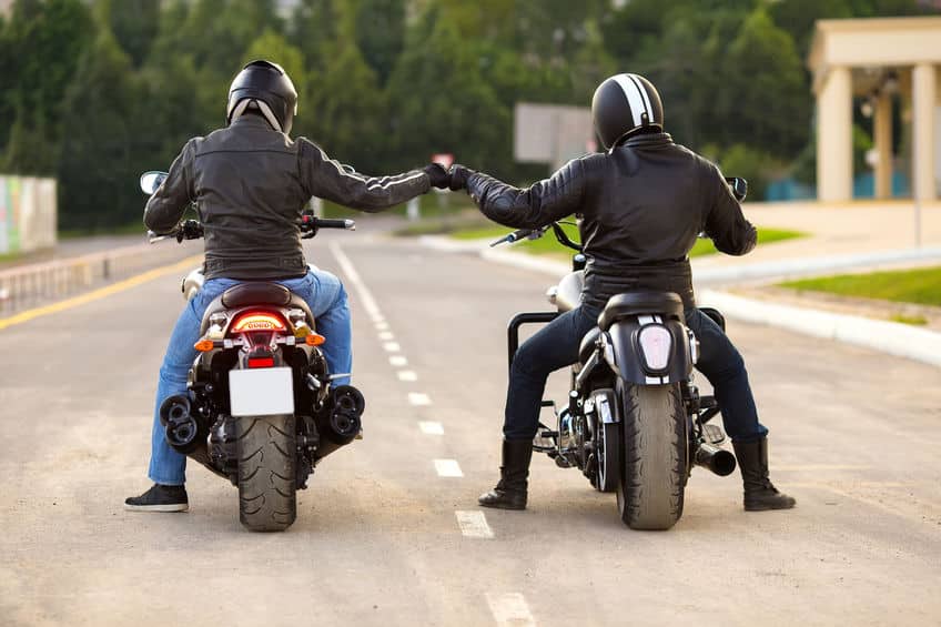 two motorcyclists