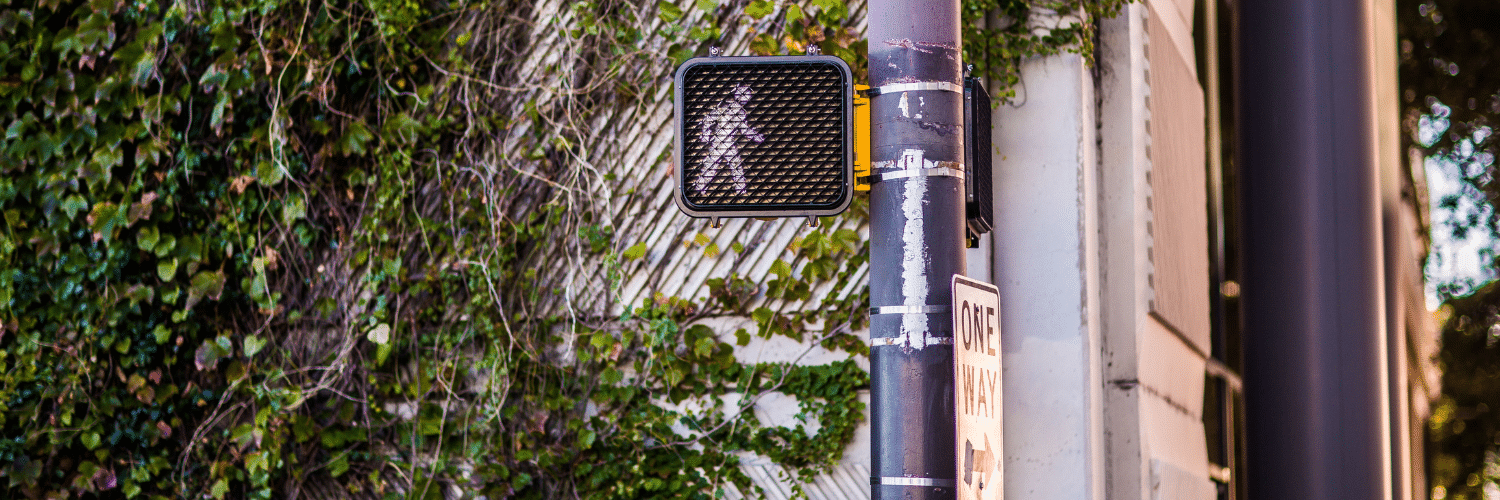 pedestrian walk sign