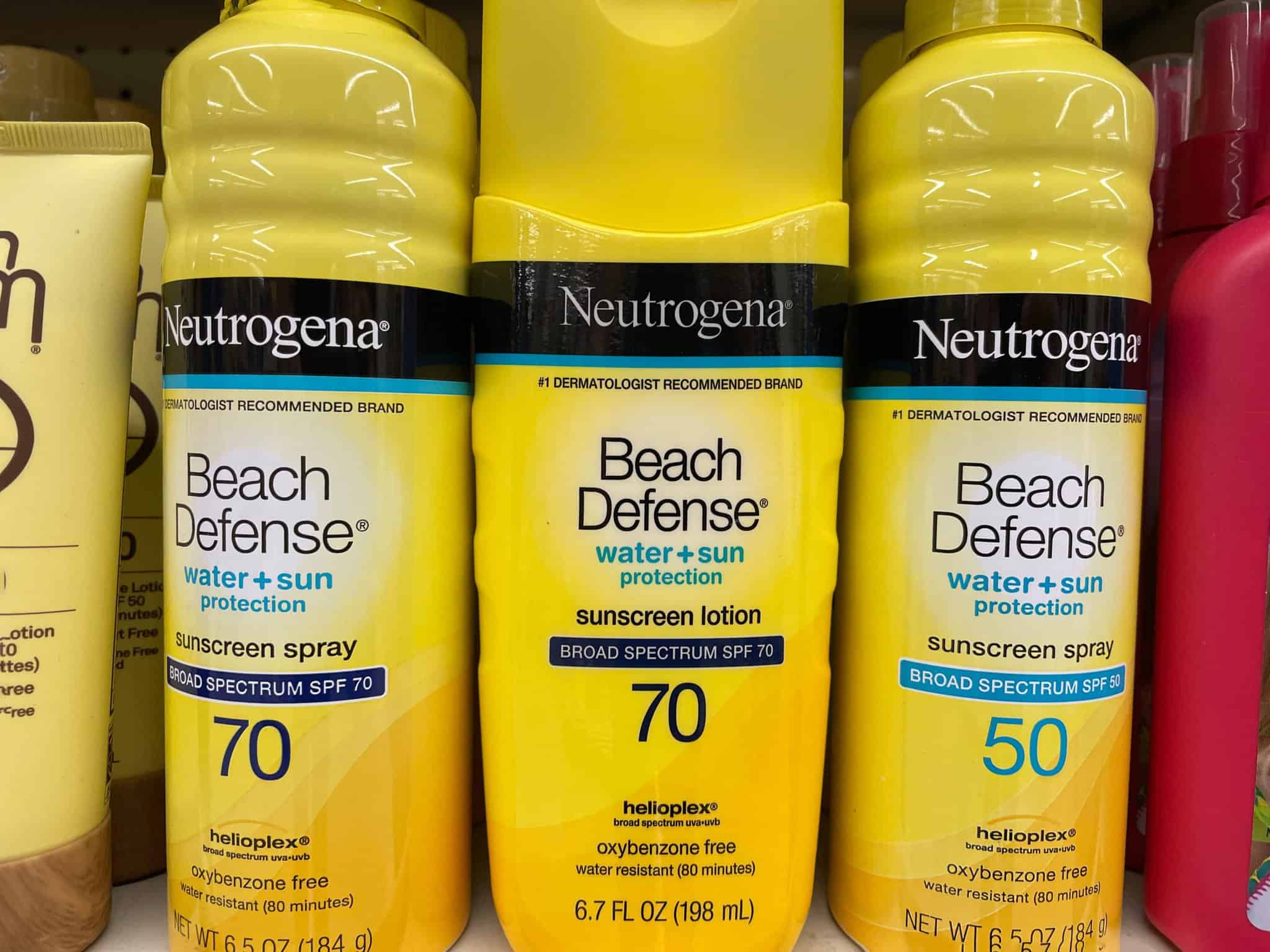 neutrogena sunscreen
