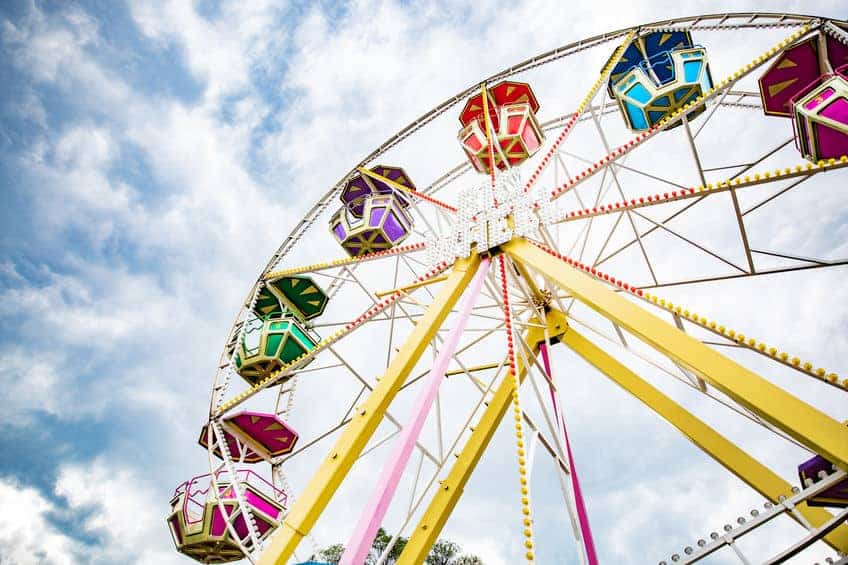 Multicolour ferris wheel