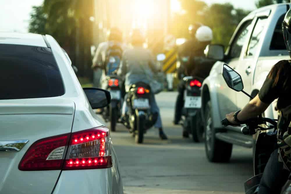 Precautions by a Driver When Traveling Near a Motorcycle
