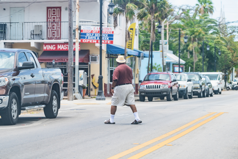 If you hit someone jaywalking, who is at fault?