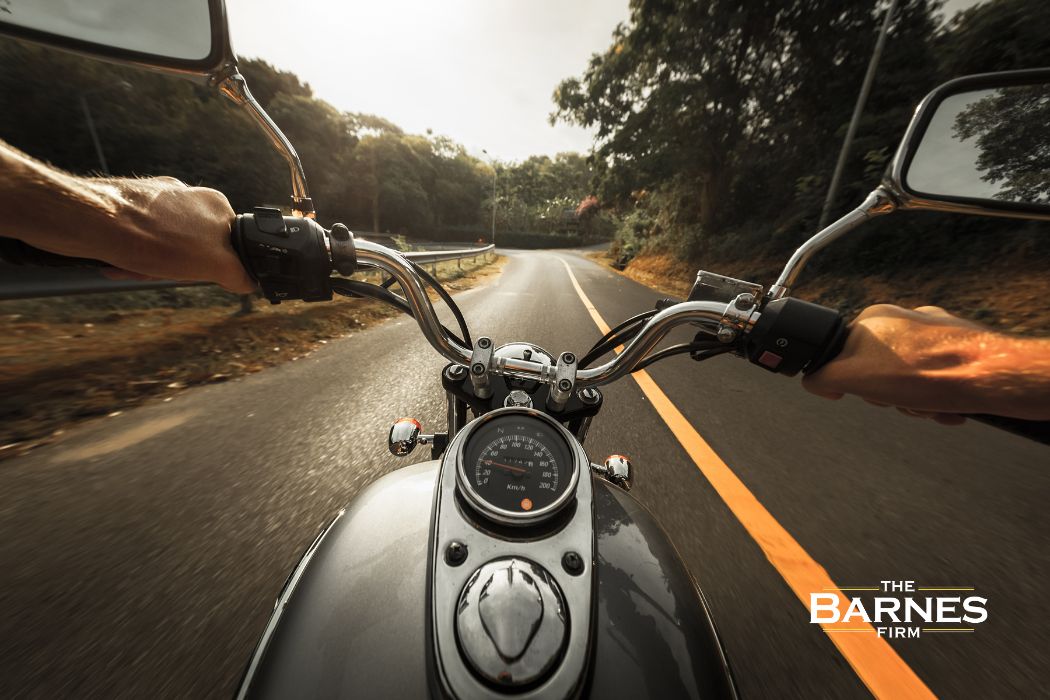 motorcycle riding a road in San Diego