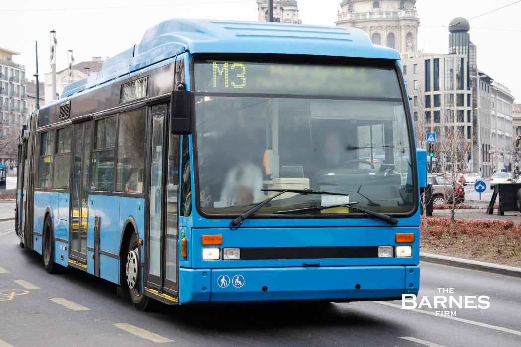 bus driving on the road